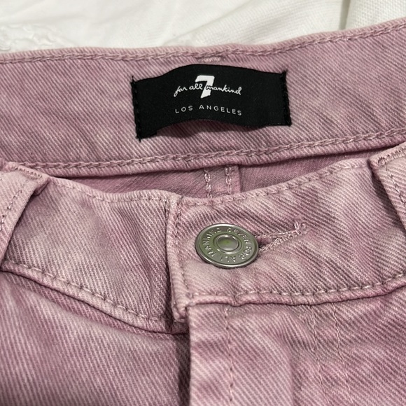 7 for all Mankind Lilac Straight Crop Jeans - Picture 4 of 8